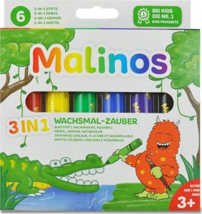 Malinos Malinos Wachsmalstifte Wachsmal-Zauber     6  Farben      3+ 2