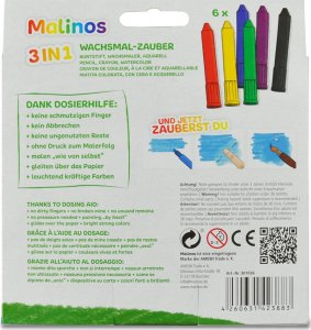 Malinos Malinos Wachsmalstifte Wachsmal-Zauber     6  Farben      3+ 3