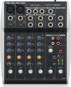 Kolumna Behringer Behringer 502S - 5-kanałowy kompaktowy mikser analogowy z interfejsem USB zaprojektowany specjalnie do obsługi podcastów, streamowania oraz nagrywania w domu 1