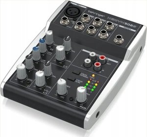 Kolumna Behringer Behringer 502S - 5-kanałowy kompaktowy mikser analogowy z interfejsem USB zaprojektowany specjalnie do obsługi podcastów, streamowania oraz nagrywania w domu 2