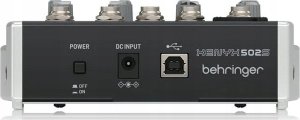 Kolumna Behringer Behringer 502S - 5-kanałowy kompaktowy mikser analogowy z interfejsem USB zaprojektowany specjalnie do obsługi podcastów, streamowania oraz nagrywania w domu 3