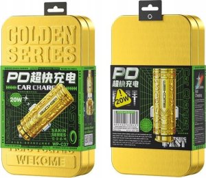 Ładowarka Wekome WEKOME WP-C37 Sakin Series - Ładowarka samochodowa USB-C & USB-A Fast Charging PD 20W (Złoty) 3