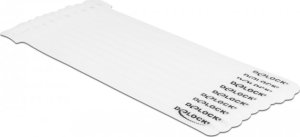 Organizer Delock DELOCK Klett-Kabelbinder L 200 x B 12 mm weiß 10 Stück 3