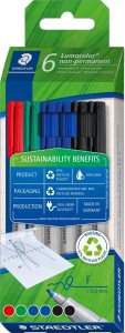 Staedtler STAEDTLER Universalstift Lumocolor non permanent F 6er-Set retail 1