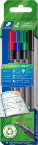 Staedtler STAEDTLER Fineliner triplus 4er-Set retail 1