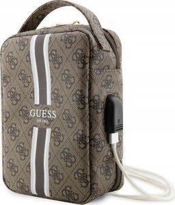 Guess Guess 4G Printed Stripes Travel Universal Bag - Organizer na akcesoria (Brązowy) 1