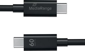 Kabel USB MediaRange USB-C - USB-C 1.2 m Czarny (MRCS213) 1