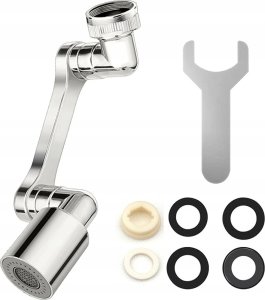Bateria umywalkowa Noveen Przedłużka ruchoma kran XL1063 silver 3