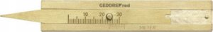 Gedore GEDORE red Tyre Dread Depth Gauge brass 1