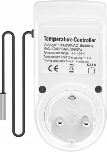Eurokomp Termostat z gniazdem 230V E6185 14