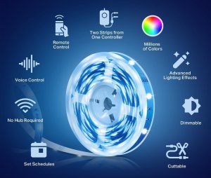 Taśma LED TP-Link TP-Link Tapo L900-10 chytrý WiFi LED pásek (barevný,2,4GHz, 2x5m) 2