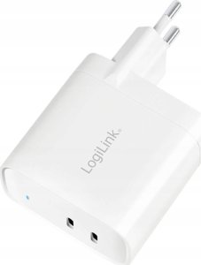 Ładowarka LogiLink Logilink Steckdosenadapter, 2x USB-C, GaN, 40W 3