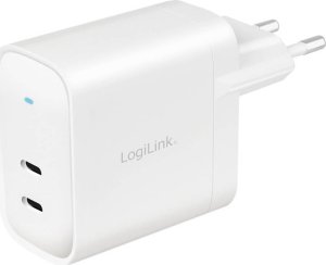 Ładowarka LogiLink Logilink Steckdosenadapter, 2x USB-C, GaN, 40W 4