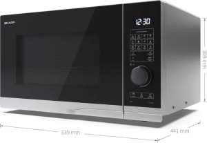 Kuchenka mikrofalowa Sharp YC-PG254AE-S 7