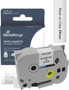 MediaRange Taśma etykietowa. Brother TZ-151/TZe-151 24mm 8m czarny 2