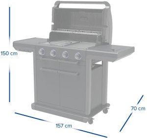 Campingaz Onyx 4 S Grill ogrodowy gazowy 15.9 kW 72 cm x 46 cm 5