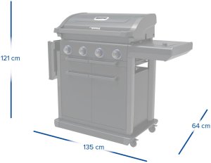Campingaz Onyx 4 S Grill ogrodowy gazowy 15.9 kW 72 cm x 46 cm 6
