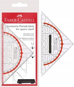 Faber-Castell FABER-CASTELL Geometrie-Dreieck klein mit Griff 14cm 1