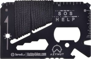 Azymut Multitool AZYMUT TOOL CARD karta wielofunkcyjna - 13 narzędzi + etui, 85/53 mm (H-O200930TC) 1