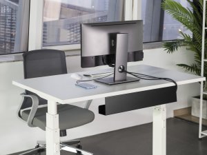 Organizer Equip Prowadnica kablowa 60cm lang do montażu pod blatem szary 12