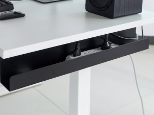 Organizer Equip Prowadnica kablowa 60cm lang do montażu pod blatem szary 10