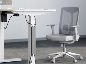 Organizer Equip magnet.Prowadzenie kabli 35cm do montażu pod blatem szary 6