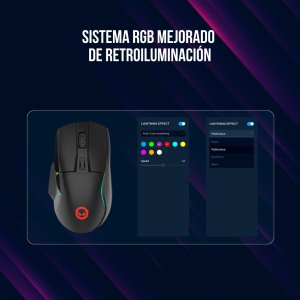 Mysz Lorgar LORGAR Mouse Jetter 357   8000DPI/RGB/6 Buttons/USB/Black retail 10