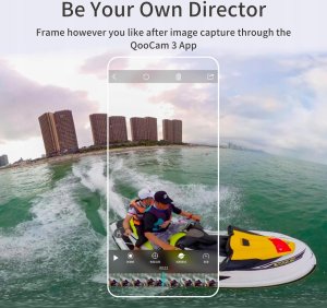 Kamera kandao Kandao QooCam 3 360° Action Camera - Motorcycle Combo 5