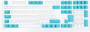 Ducky Ducky Keycap Set, PBT, ISO (DE) - weiß/blau 1