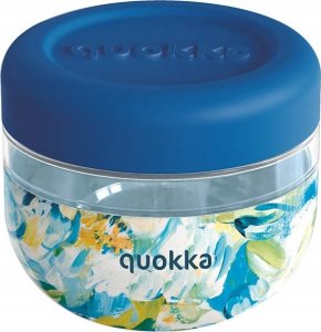 Quokka Quokka Bubble Food Jar - Pojemnik na żywność / lunchbox 500 ml (Blue Peonies) 1