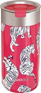 Quokka Quokka Boost Coffee Tumbler - Kubek termiczny ze stali nierdzewnej z zaparzaczem 400 ml (Tigers) 1