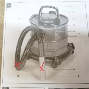 Odkurzacz przemysłowy Einhell Einhell TC-AV 1720 DW, ash vacuum cleaner (red/black) 10