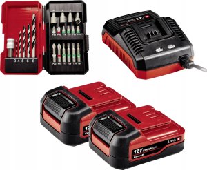 Wiertarko-wkrętarka Einhell Einhell Cordless Drill TE-CD 12/1 +22+CL, 12V (red/black, 2x Li-Ion battery 2Ah, 22-piece bit and drill set + battery light) 4