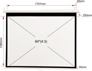 Ekran do projektora Art EKRAN RĘCZNY  84" 127x170cm MA-84 4:3 ART 6