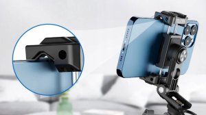 Statyw Telesin Podstawka / Składany Uchwyt Grip Na Telefon / Smartfon Do Statywu 2x Gwint 1/4" + Iso Obrót 360 Telesin / Pm-001 11