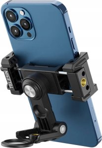 Statyw Telesin Podstawka / Składany Uchwyt Grip Na Telefon / Smartfon Do Statywu 2x Gwint 1/4" + Iso Obrót 360 Telesin / Pm-001 8