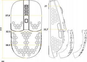 Mysz Cherry Xtrfy MSM MZ1 Wireless RGB Black 4