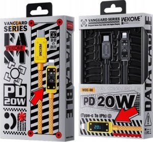 Kabel USB Wekome USB-C - Lightning 1 m Czarny (WK-WDC-08_TARNISH) 3