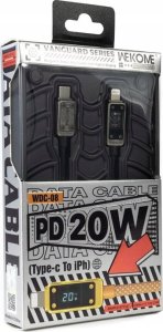 Kabel USB Wekome USB-C - Lightning 1 m Czarny (WK-WDC-08_TARNISH) 7