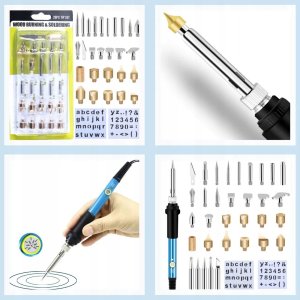 Eurokomp Zestaw do pirografii, lutowania etui E6175 2