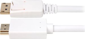 Adapter AV Sharkoon Sharkoon adapter cable Displayport 1.2 > HDMI 4K (white, 3 meters) 2