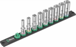 Wera Wera Magnetic socket strip B Deep 1 Socket set 3/8 (black/green, 9-piece) 1