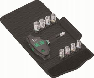 Wera Wera Kraftform Kompakt 400 RA Set 2, with ratchet function, socket wrench (black/green, 1/4, 9 pieces, with ball lock) 1