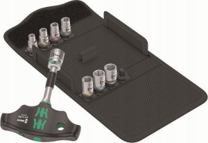 Wera Wera Kraftform Kompakt 400 RA Set 2, with ratchet function, socket wrench (black/green, 1/4, 9 pieces, with ball lock) 2