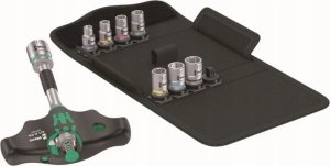 Wera Wera Kraftform Kompakt 400 RA Set 2, with ratchet function, socket wrench (black/green, 1/4, 9 pieces, with ball lock) 4