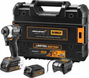 Klucz udarowy Dewalt DeWALT cordless impact wrench DCF85ME2GT, 18V, 1/4", in McLaren design (grey/black, 2x POWERSTACK Li-Ion battery 1.7 Ah, in T STAK box) 1