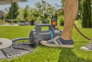 Gardena GARDENA Garden Pump 4100 Silent, suction hose set (dark grey/turquoise, 550 watts, model 2023) 8