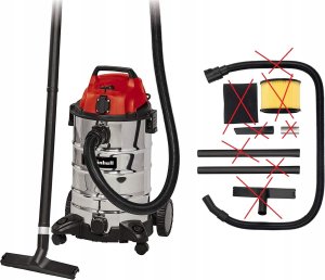 Odkurzacz przemysłowy Einhell TE-VC 2350 SACL, wet/dry vacuum cleaner (red/stainless steel, 1,600 watts) 2
