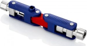 Knipex KNIPEX DoubleJoint control cabinet wrench, socket wrench (blue/red, total arm length 97mm) 13