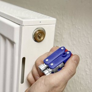 Knipex KNIPEX DoubleJoint control cabinet wrench, socket wrench (blue/red, total arm length 97mm) 6